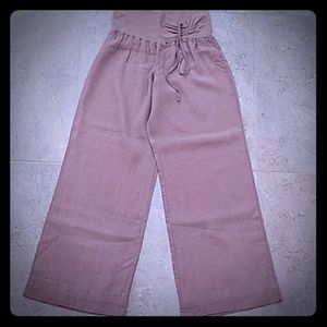 NWOT bebe Linen Wide Leg Pants